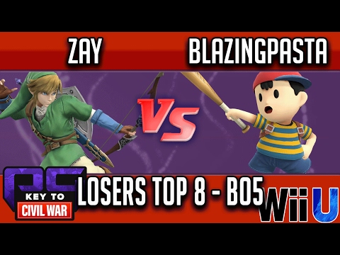 PG Key to Civil War LOSERS TOP 8 - Bo5 - Zay (Link) vs BlazingPasta (Ness)