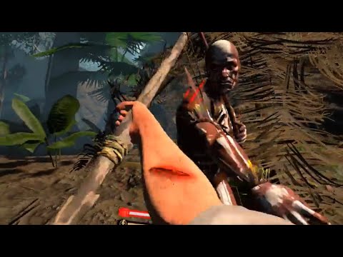 My First Encounter with A Tribe Member in Green Hell VR