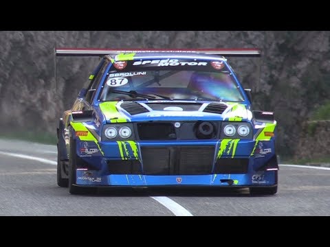 Marco Sbrollini 600HP Lancia Delta EVO Hillclimb Monster! - Turbo 2.0L 4-Cylinder Engine Sound!