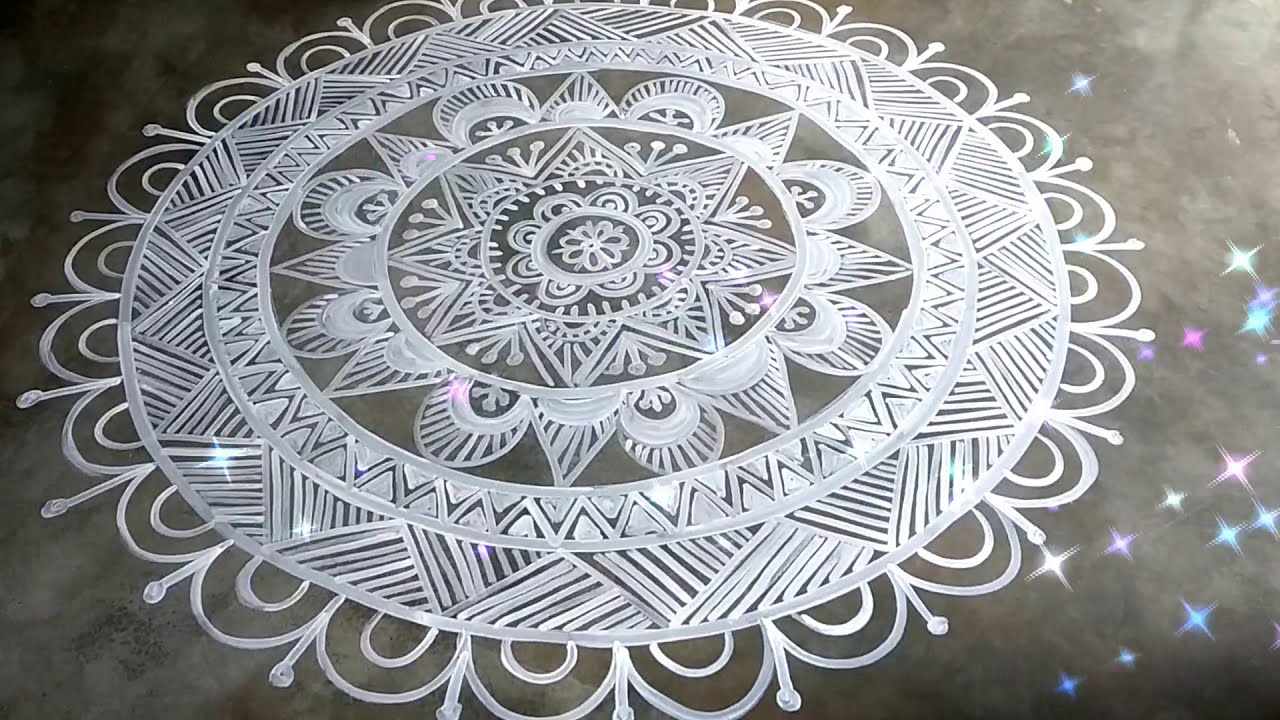 Creative mandana rangoli design by shyamali rangoli Videos