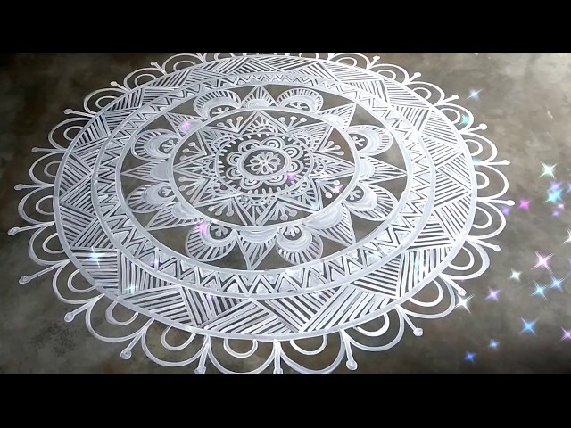Creative mandana rangoli design by shyamali rangoli