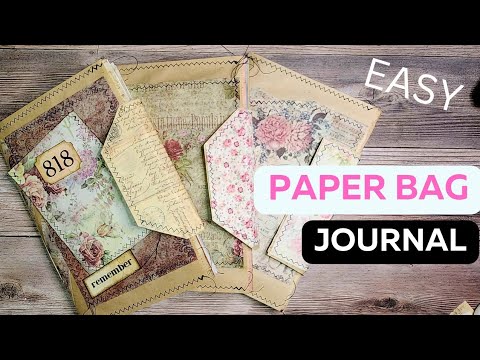 How to make a paper bag Junk Journal. Beginner Friendly #junkjournal #junkjournalideas #papercrafts