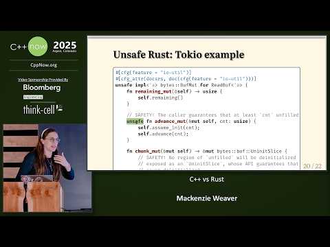 Lightning Talk: C++ vs Rust - Mackenzie "Zie" Weaver - C++Now 2025