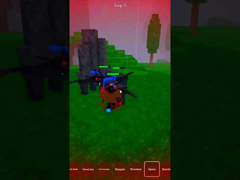 I hunted the alpha wolves with a spear | 99 nights in the forest | ROBLOX