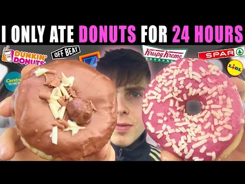 I ONLY ATE *DONUTS* FOR 24 HOURS... Epic cheat day...