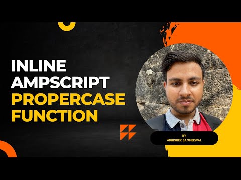 Inline Ampscript - ProperCase Function