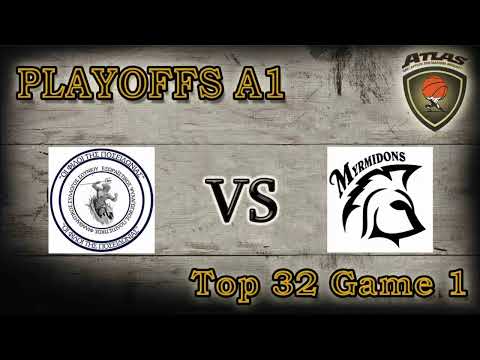 Atlasbasket | Playoffs A1-Top 32 Game 1 | ΠΟΣΕΙΔΩΝΙΑ vs ΜΥΡΜΙΔΟΝΕΣ 71-53