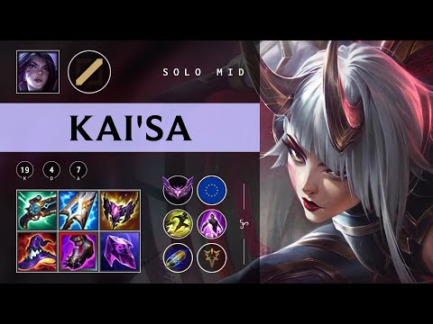 Kai'Sa Mid vs Katarina - EUW Master Patch 25.23