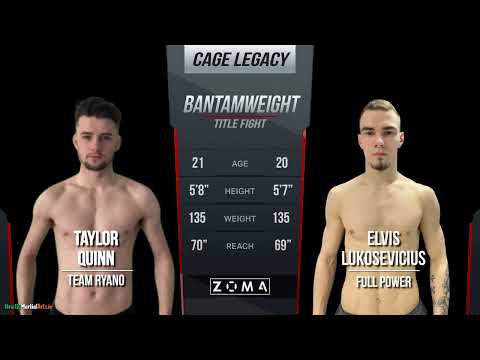 Elvis Lukosevicius vs Taylor Quinn - Cage Legacy 14