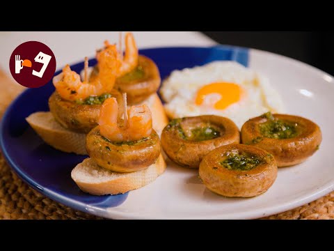 Así se hacen los Champiñones al Ajillo como los de la Laurel en Logroño. Rápidos y fáciles