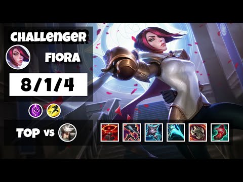 Fiora vs Camille OCE Challenger TOP (8/1/4) - v11.8