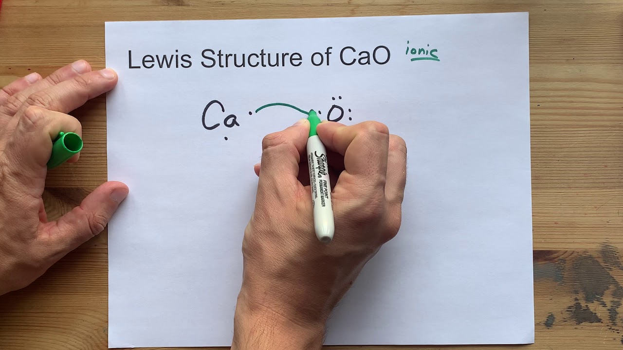 Draw the Lewis Structure of Calcium Oxide (CaO)