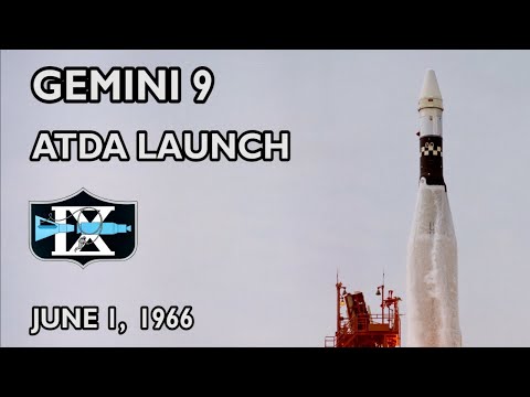 GEMINI 9 - Augmented Target Docking Adapter Launch (ATDA) - 1966/06/01 - Atlas rocket, 60 fps
