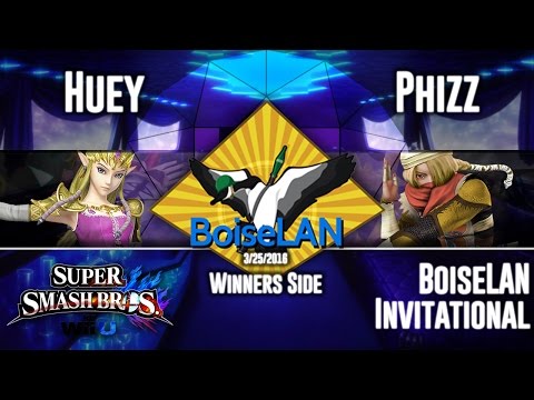 BoiseLAN Invitational: Huey (Zelda) Vs. Phizz (Sheik) - SSB4 Singles Winners