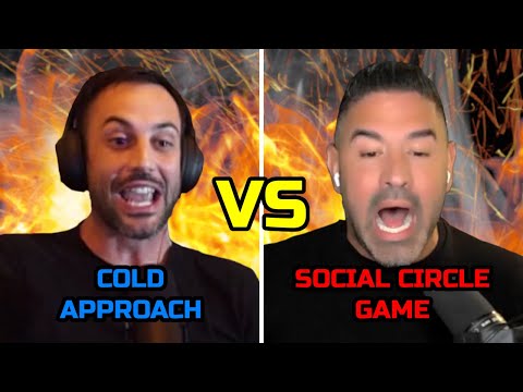 INSANE HEATED DEBATE! Cold Approach VS Social Circle Game (Markus Wolf VS Michael Sartain)