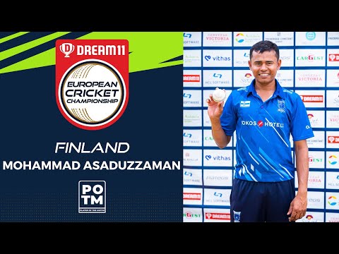 POTM: M Asaduzzaman - Group B, Match 2 - HUN vs FIN | Highlights | Dream11 ECC, 2022 | ECC22.026