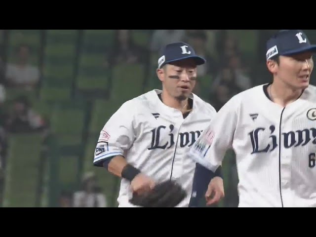 【4回表】光る守備範囲の広さ!! ライオンズ・外崎修汰が投手を救うファインプレー!!  2024年7月16日 埼玉西武ライオンズ 対 オリックス・バファローズ