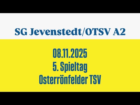 Saison 25/26 - 5. Spieltag  Osterrönfelder TSV
