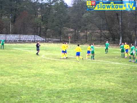 MKS Sławków - ZEW Kazimierz 4:0 (gol Ślęzaka na 1:0)