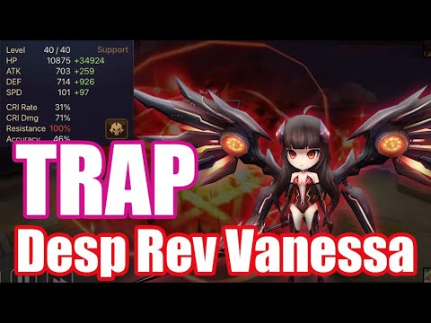 Dangerous Vanessa Debut, enemies want to take her down first, but they shouldn't【Summoner War RTA】