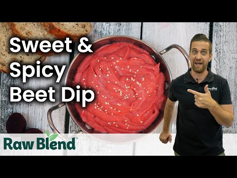 How to make a Sweet & Spicy Beetroot Dip in a Vitamix Blender | Recipe Video