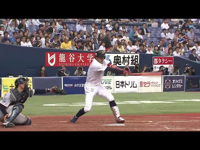 【4回裏】バファローズ・安達 ライトへ巧みに運ぶ追撃打!! 2016/6/7 Bs-D