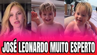 VIRGÍNIA MOSTRA SEU FILHO JOSÉ LEONARDO MUITO ESPERTO 