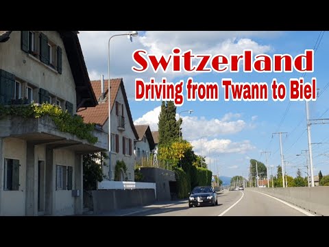 Driving in Switzerland Village Twann Lake Biel- Bienne#drivinginswitzerland #swissholiday