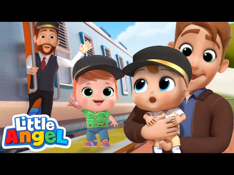 Choo Choo Train Song | Little Angel Kids Songs & Nursery Rhymes