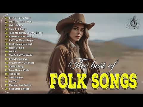 American Folk & Country Music Collection 🌹 Best Folk Songs Of All Time