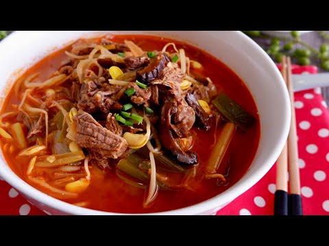 Our Favourite No-Fail Korean Spicy Beef Soup (Yukgaejang) 韩式辣牛肉汤 Korean Gochugaru Soup Recipe
