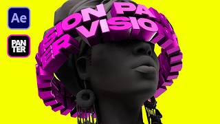 3D Text Wrap & Orbit Tutorial | After Effects Motion Graphics