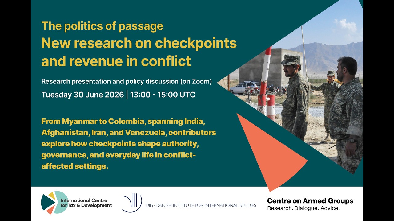 The Politics of Passage: New Research on Checkpoints and Revenue in Conflict