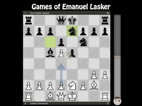 Lasker, Emanuel - Von Popiel, Ignatz || Berlin 1889 @chessbuddies 🔴 #EmanuelLasker