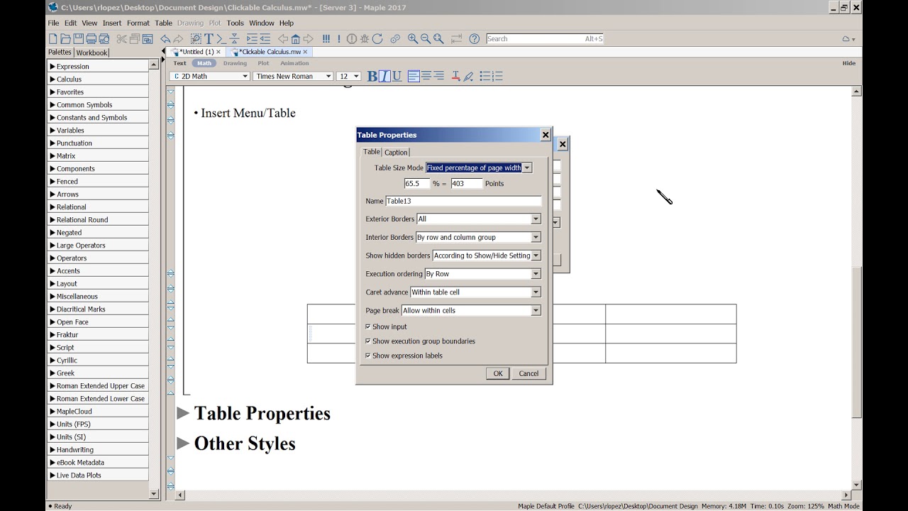 Document Design by Dr. Robert Lopez