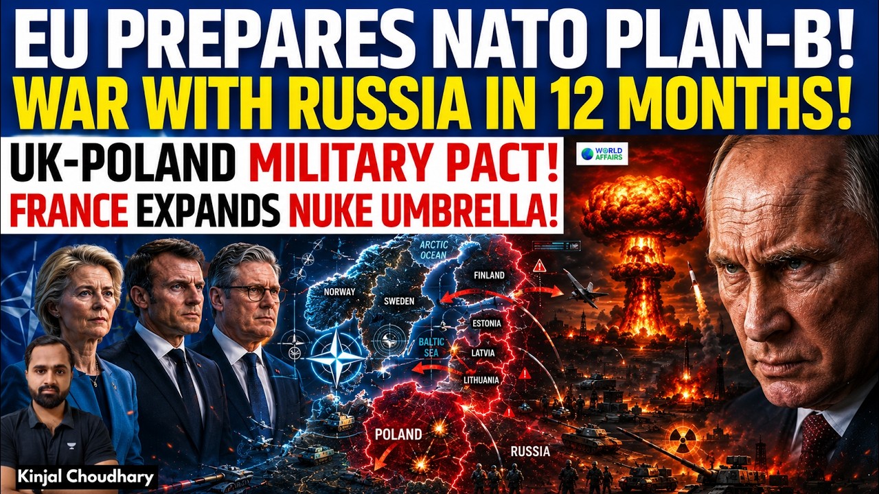 Why EU Needs PUTIN As BOGEYMAN? NATO Plan-B Ready, UK-Poland Pact & France Nuclear Umbrella | Kinjal