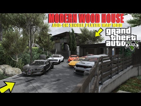 How To Install Modern Wood House For GTA 5 | Add-On SP House | #gta5