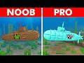 NOOB vs PRO: SAFEST SUBMARINE HOUSE TO PROTECT FAMILY!!