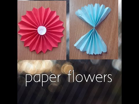 2 Easy paper Flowers | Flower Making | DIY