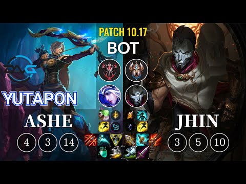 DFM Yutapon Ashe vs Jhin Bot - KR Patch 10.17