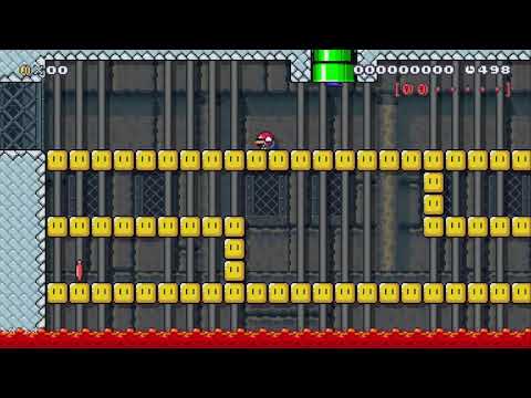 3-4:Prison Fort Breakout! by Myuu - Super Mario Maker - No Commentary 1bk