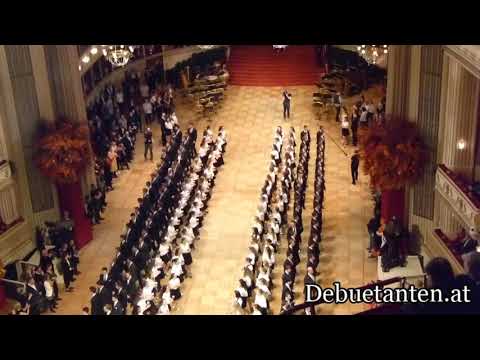 Wiener Opernball 2019 - Generalprobe erster Durchlauf Eroeffnung 2019 02 27