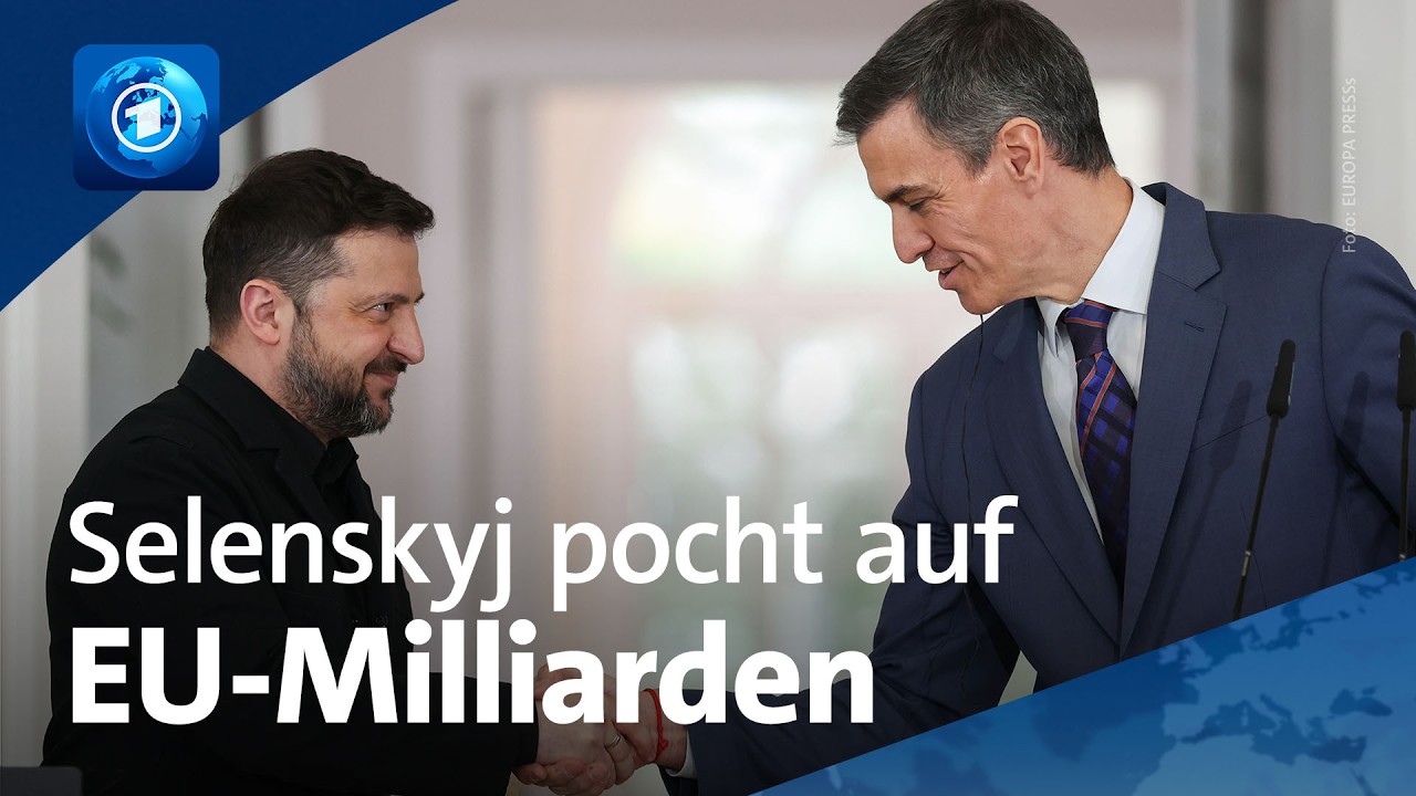 Krieg gegen die Ukraine: Selenskyj ruft EU zur Freigabe von 90-Milliarden-Kredit auf