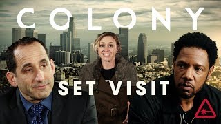 Who's the Real Star of Colony? - Nerdist Set Visit Part 1 video