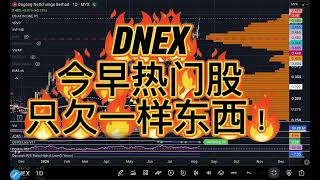 DNEX 今早的热门股, 只欠一样东西！ DAGANG NEXCHANGE 筹码峰技术分析 中英字幕 