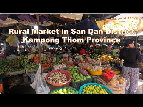 Rural Market in San Dan District Kampong Thom Province