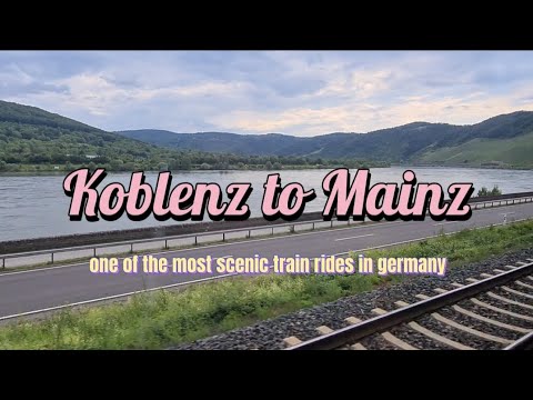 Koblenz to Mainz Beautiful and Most Scenic train ride in Germany #train #ice #Germany #scenic #fyp