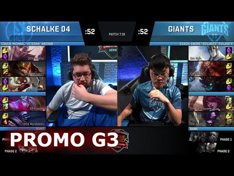 FC Schalke 04 vs Giants | Game 3 Round 2 Promotion/Relegation S8 EU LCS Spring 2017 | S04 vs GIA G3