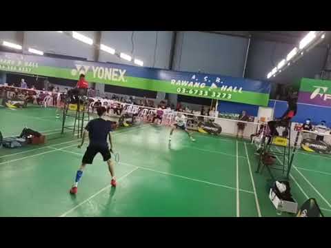 Badminton QF 12th Rawang Open Men's Single Open Tournament- Antonio Valyant Santoso Vs Ter Chun Long