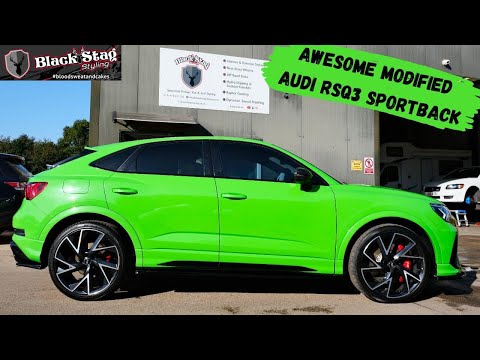 Modified Audi RSQ3 Sport Back - Maxton Design Body Kit in Gloss Black and Wheel Spacers